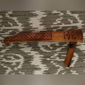 VTG J. Marttiini Knife Sheath - Finland With Leather -  9” - Fishing Fillet